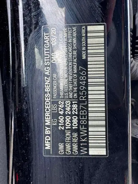 2020 MERCEDES-BENZ C 300 4MATIC  