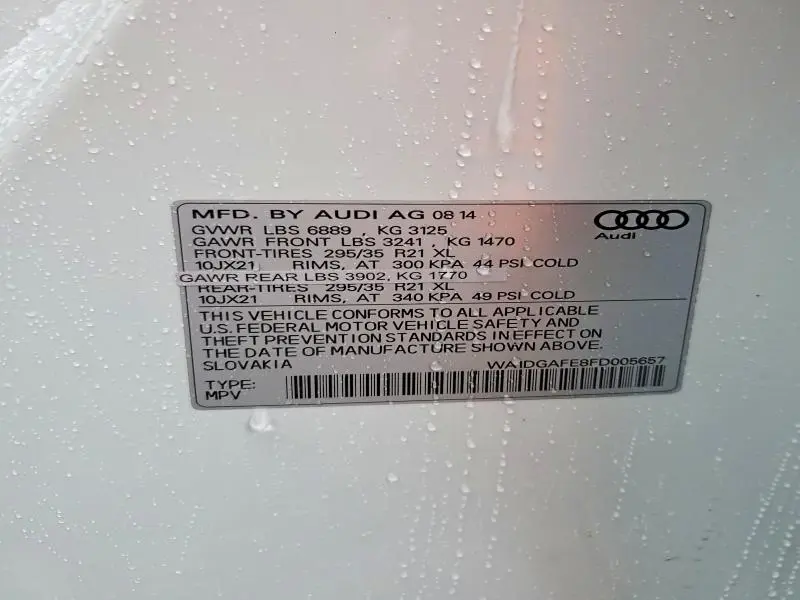 2015 AUDI Q7 PRESTIGE  