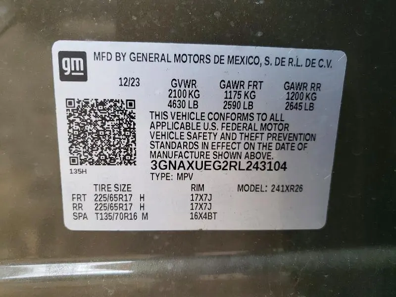 2024 CHEVROLET EQUINOX LT  
