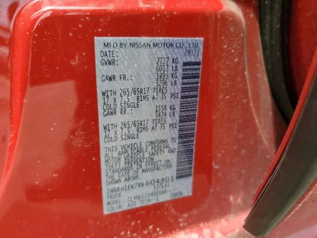 2024 NISSAN FRONTIER S  