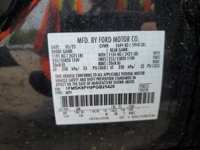 2023 FORD EXPLORER LIMITED  