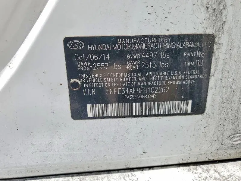 2015 HYUNDAI SONATA LIMITED  