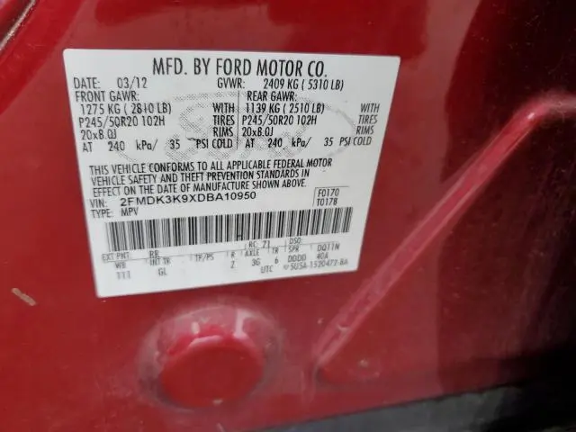 2013 FORD EDGE LIMITED  
