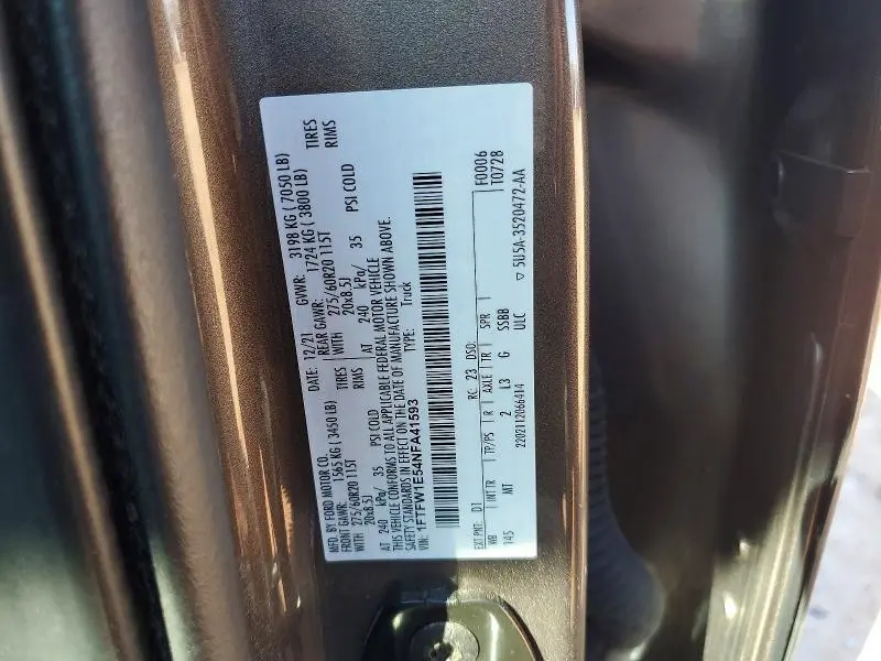 2022 FORD F150 XLT  
