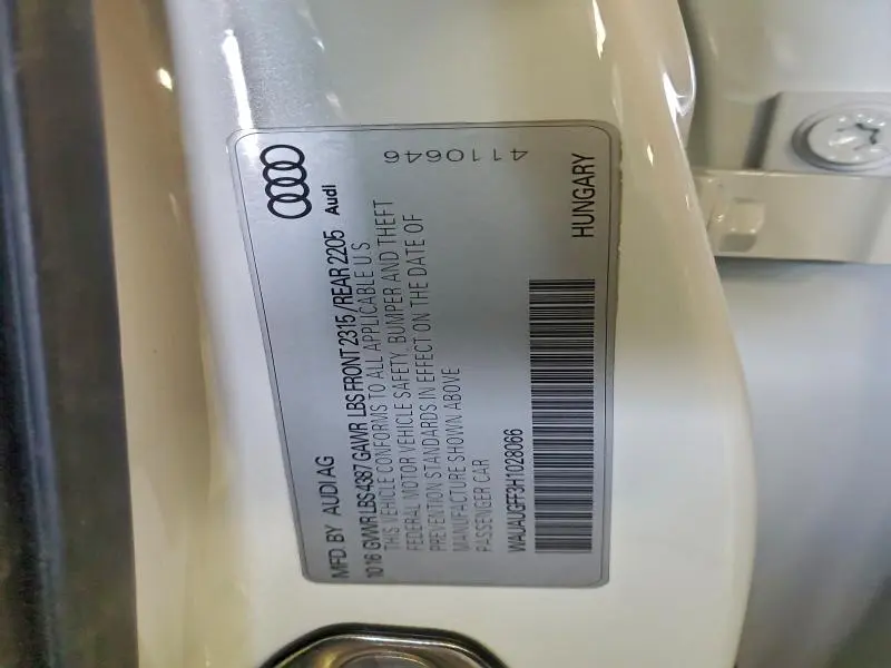 2017 AUDI A3 PREMIUM  