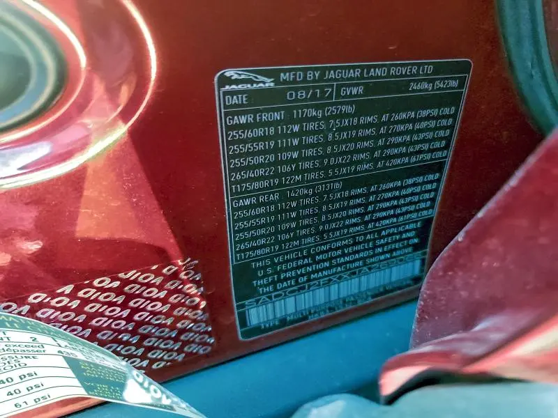 2018 JAGUAR F-PACE PREMIUM  