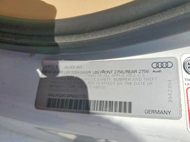 2015 AUDI A6 PRESTIGE  