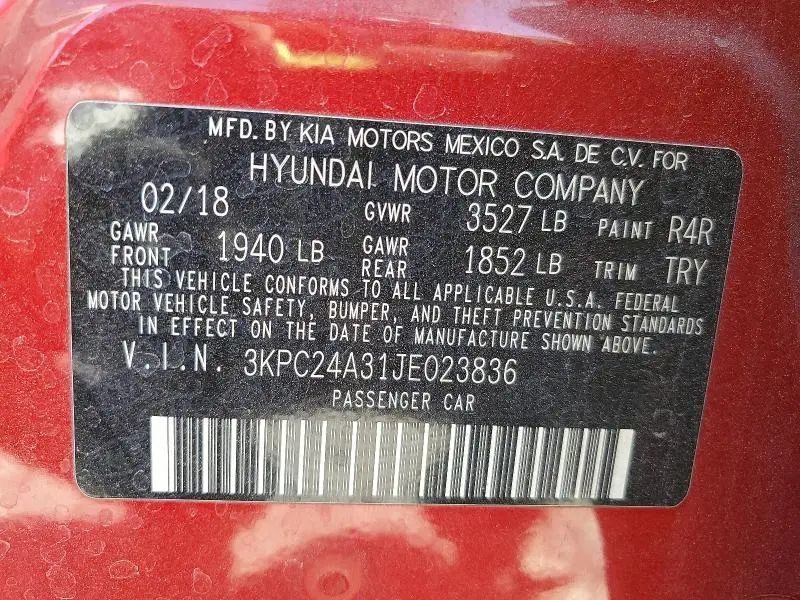 2018 HYUNDAI ACCENT SE  