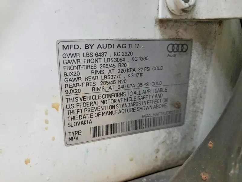2018 AUDI Q7 PREMIUM PLUS  