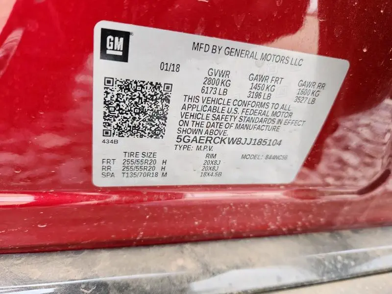 2018 BUICK ENCLAVE PREMIUM  