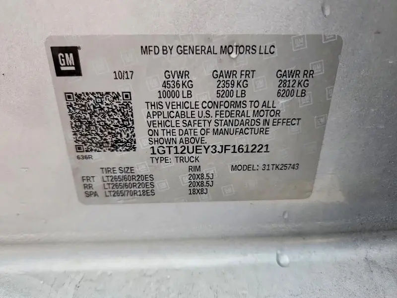 2018 GMC SIERRA K2500 DENALI  