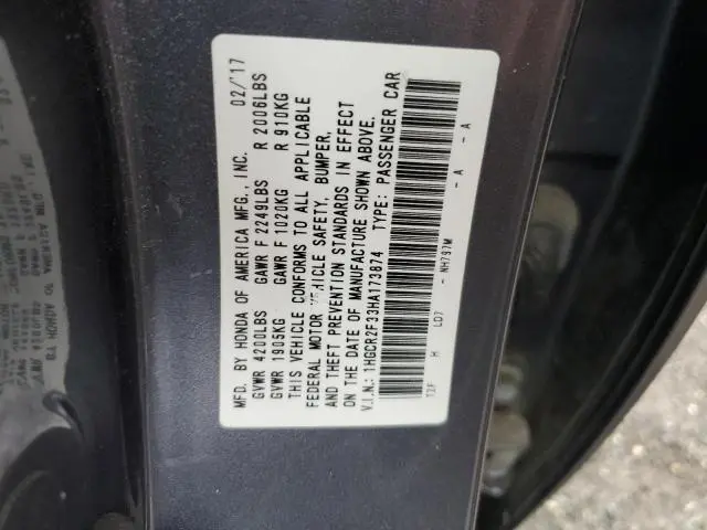 2017 HONDA ACCORD LX  