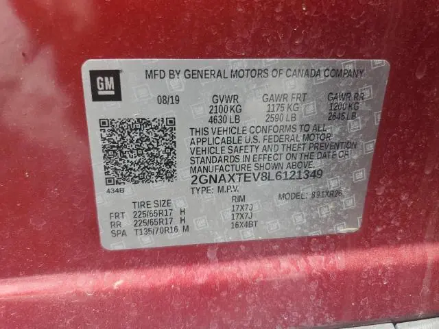 2020 CHEVROLET EQUINOX LT  