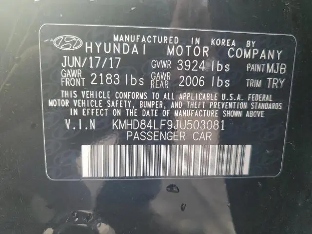 2018 HYUNDAI ELANTRA SEL  
