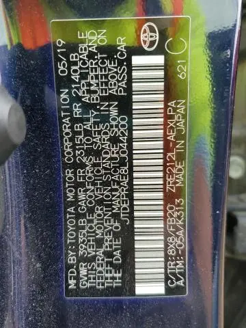 2020 TOYOTA COROLLA LE  