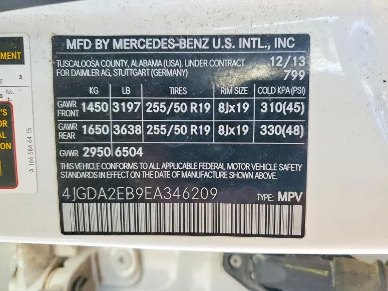 2014 MERCEDES-BENZ ML 350 BLUETEC  