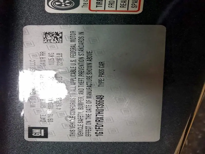 2017 CHEVROLET CAMARO LT  