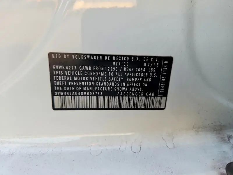 2016 VOLKSWAGEN GTI S  