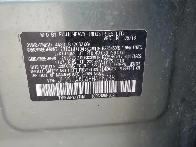 2014 SUBARU FORESTER 2.5I  