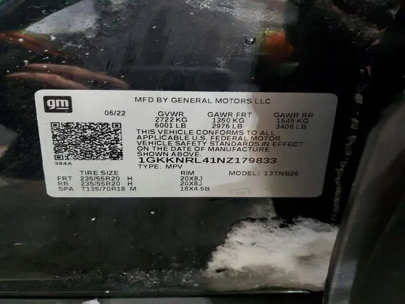 2022 GMC ACADIA SLE  