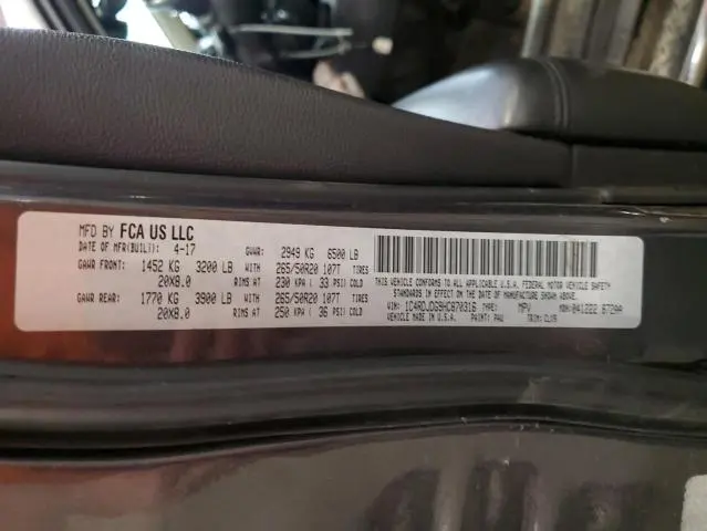 2017 DODGE DURANGO GT  