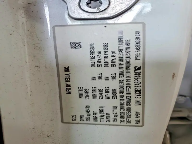 2023 TESLA MODEL 3   