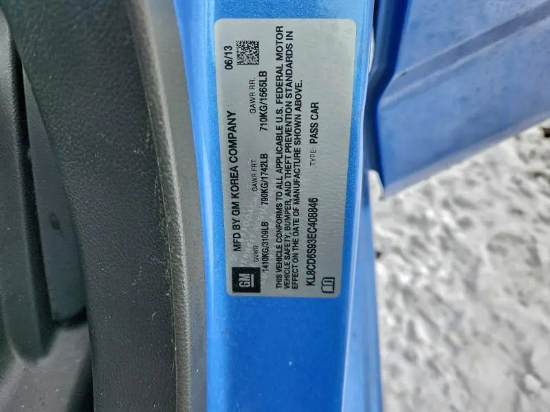 2014 CHEVROLET SPARK 1LT  