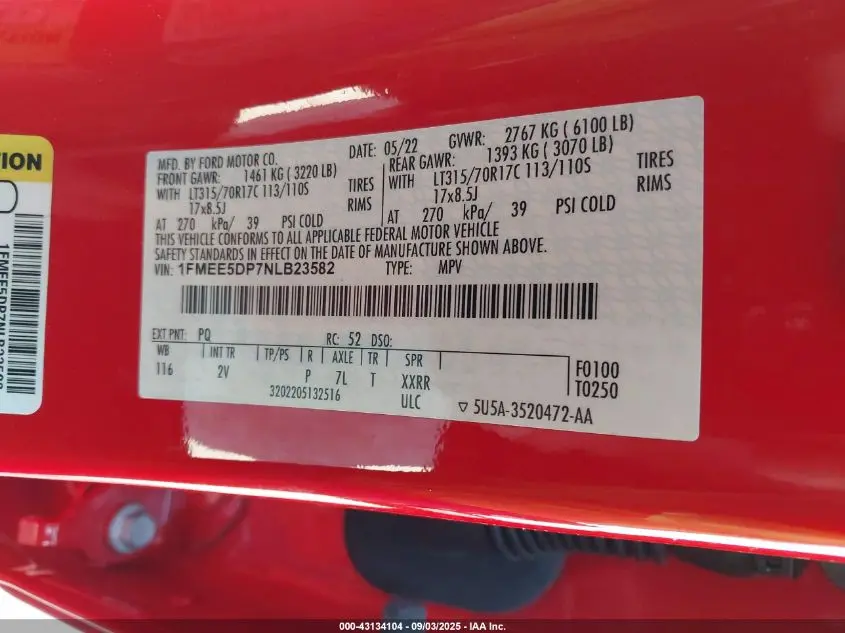 2022 FORD BRONCO OUTER BANKS