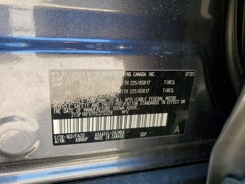 2023 TOYOTA RAV4 XLE  