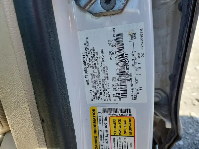 2018 FORD FUSION SE HYBRID  