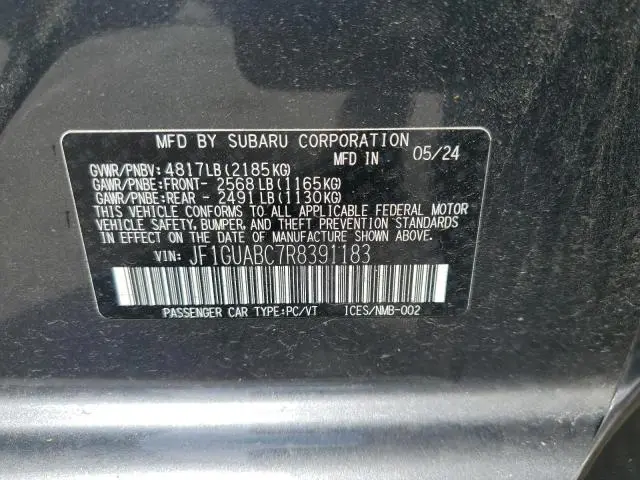 2024 SUBARU IMPREZA   
