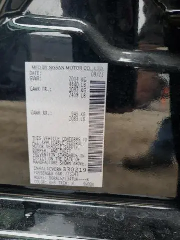 2024 NISSAN ALTIMA SR  