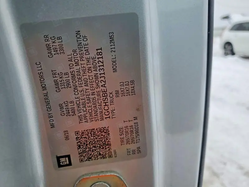 2018 CHEVROLET COLORADO   