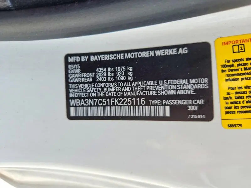 2015 BMW 428 I  
