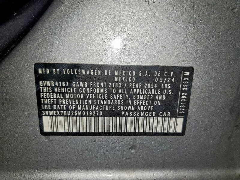2025 VOLKSWAGEN JETTA SE  