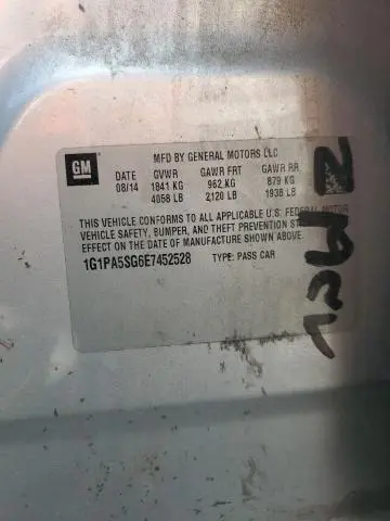 2014 CHEVROLET CRUZE LS