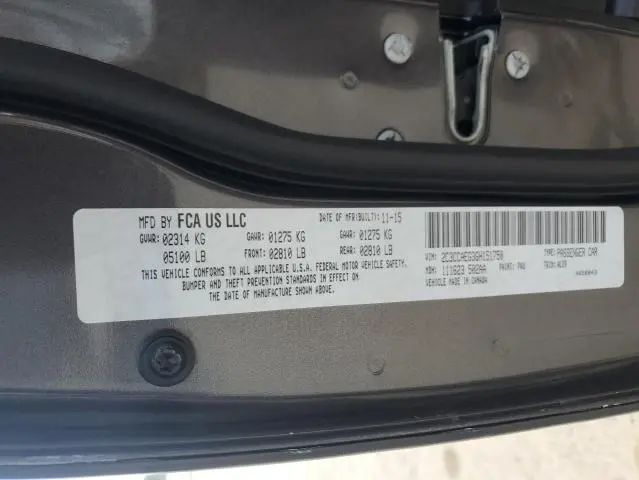 2016 CHRYSLER 300C   