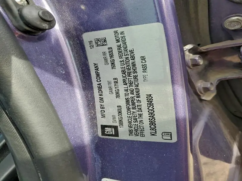 2016 CHEVROLET SPARK LS  