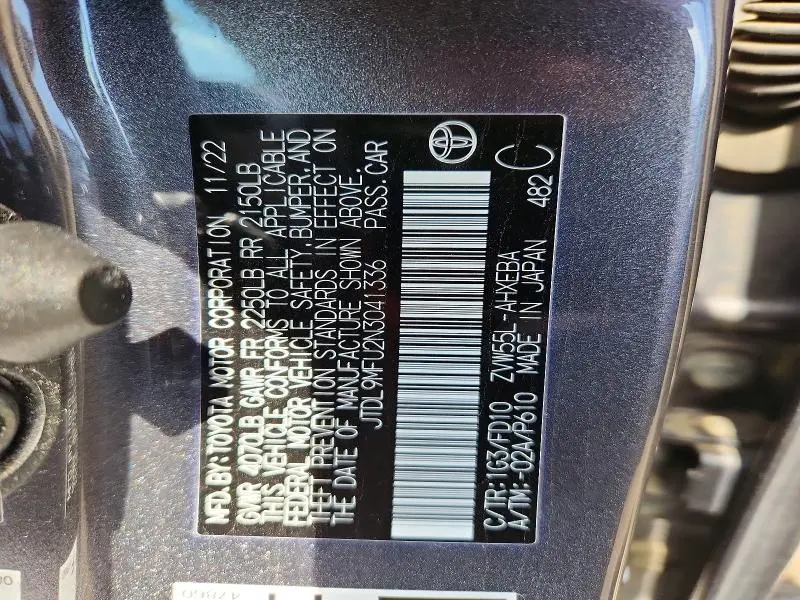 2022 TOYOTA PRIUS LE AWD-E  