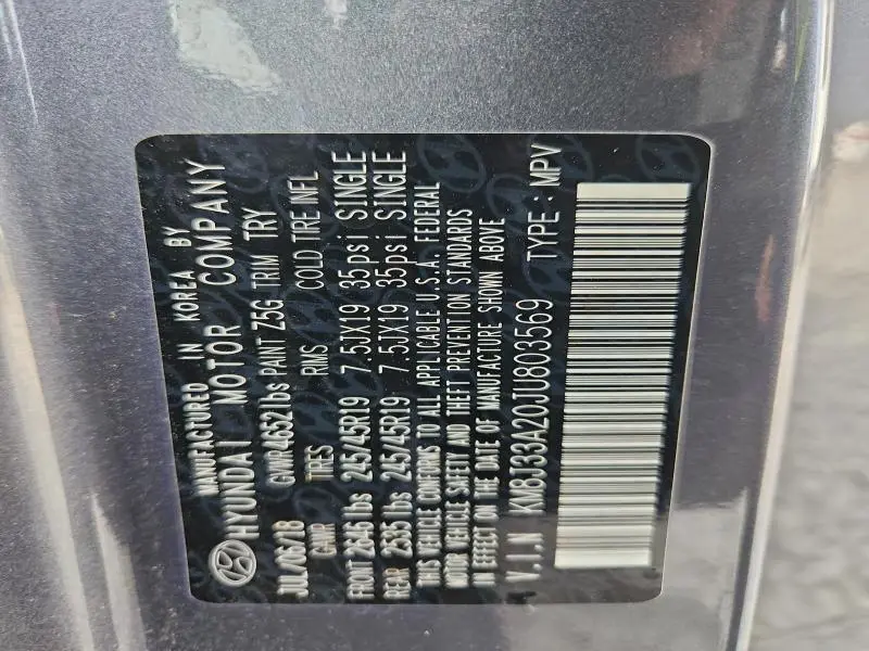 2018 HYUNDAI TUCSON VALUE  