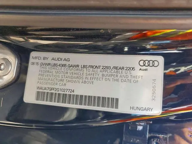 2016 AUDI A3 PREMIUM  