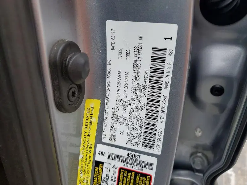 2017 TOYOTA TACOMA TRD OFF ROAD  