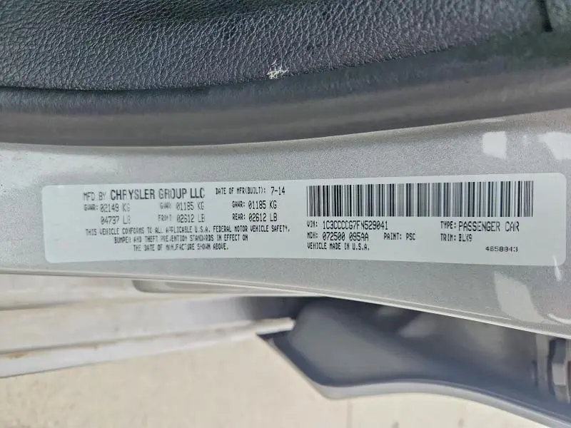 2015 CHRYSLER 200 C  