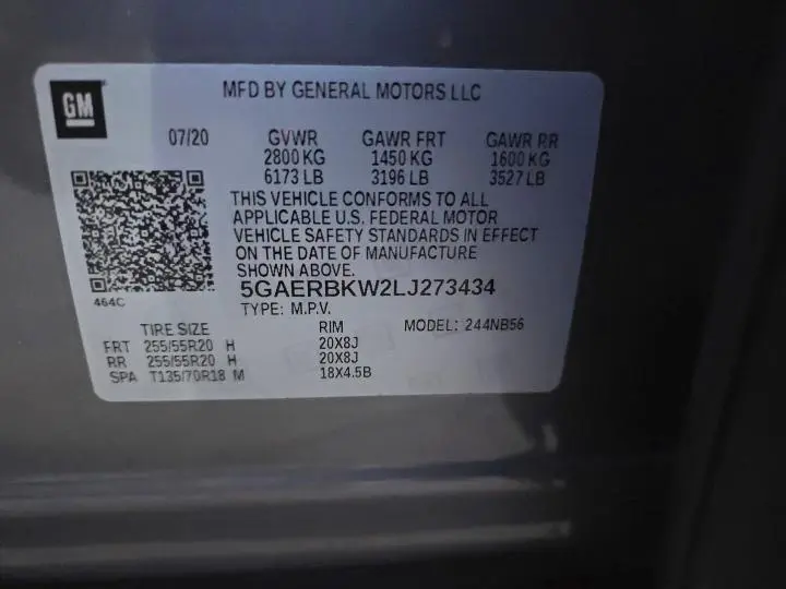 2020 BUICK ENCLAVE ESSENCE  