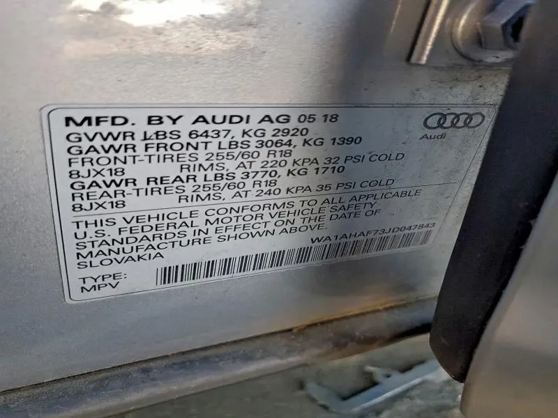 2018 AUDI Q7 PREMIUM  