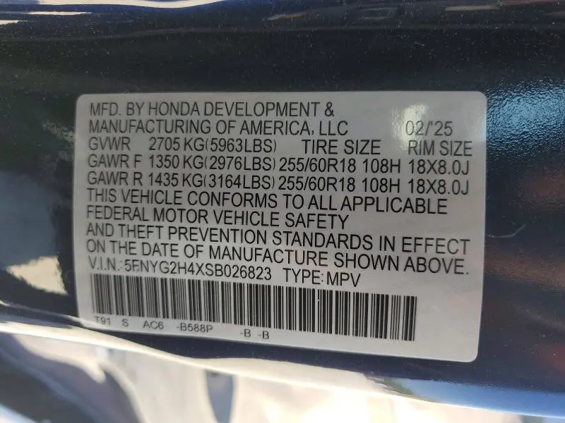 2025 HONDA PILOT EXL  