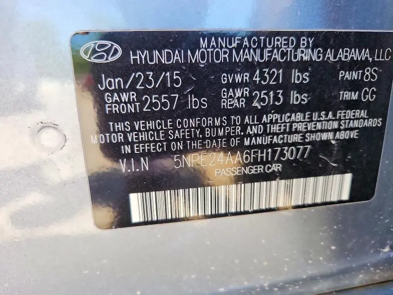 2015 HYUNDAI SONATA ECO  