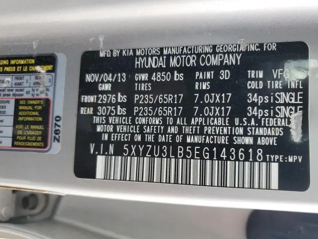 2014 HYUNDAI SANTA FE SPORT   