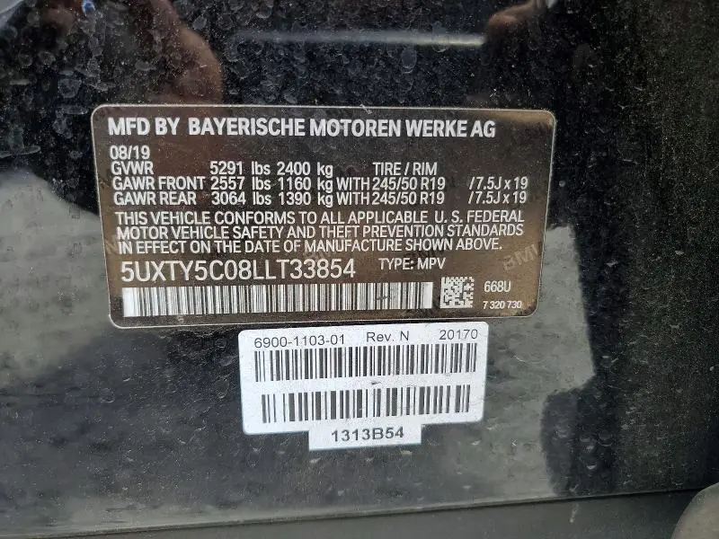 2020 BMW X3 XDRIVE30I  