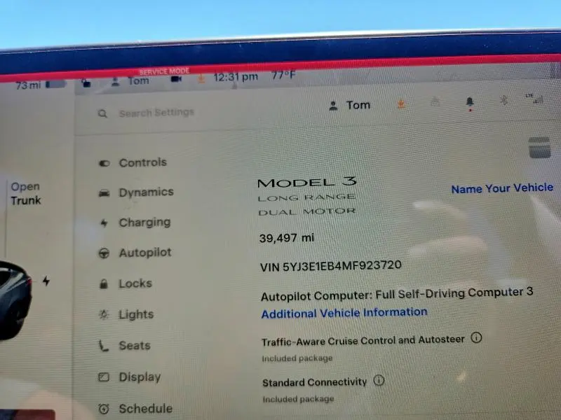 2021 TESLA MODEL 3   